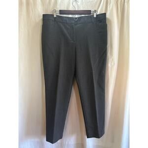 Career Emma Classic Pants Size 14 Black White Print Straight Leg Workwear